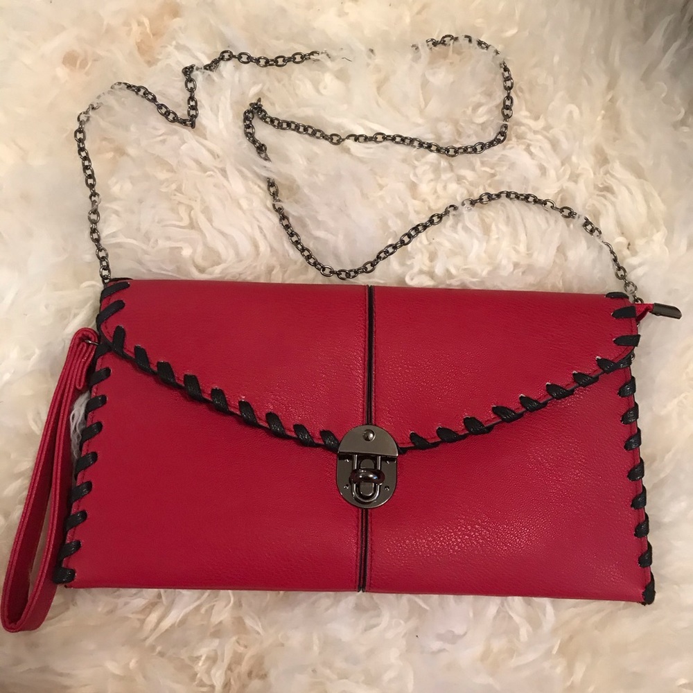❣️ SALE ❣️ BIG RED ❤️ CLUTCH BAG